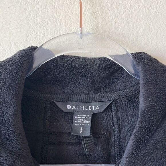 Athleta Double Cozy Karma Recover Full Zip Fuzzy Fleece Jacket - Picture 11 of 12